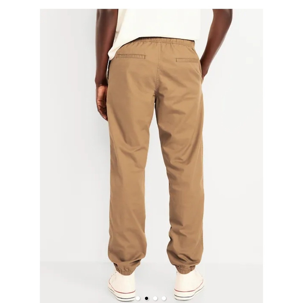 Old Navy Mens Jogger Pants Basswood Brown Cotton Stretch XL S/205867 - Picture 5 of 11